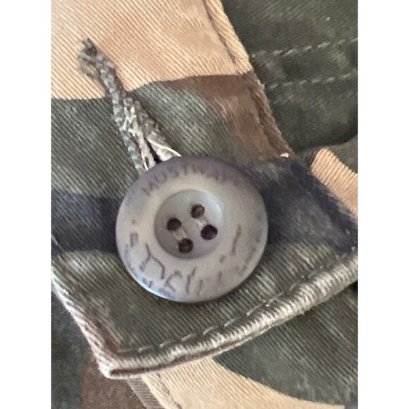 Must Way Camouflage Cargo Pants Womens 6  Ankle Ties Pockets Utility Grunge - Picture 10 of 10